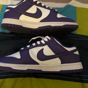 purple nike dunks